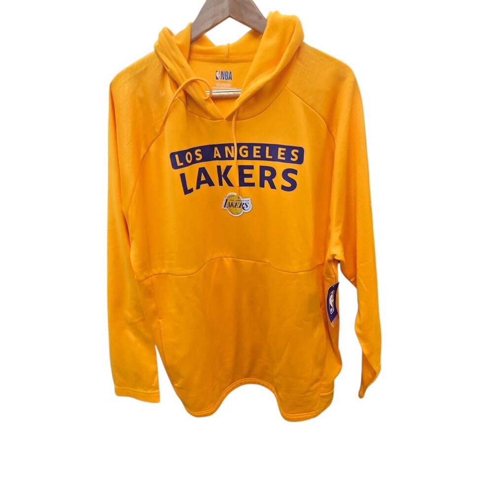 LA Lakers Men's Sweatshirt Hoodie 2XL Purple Gold